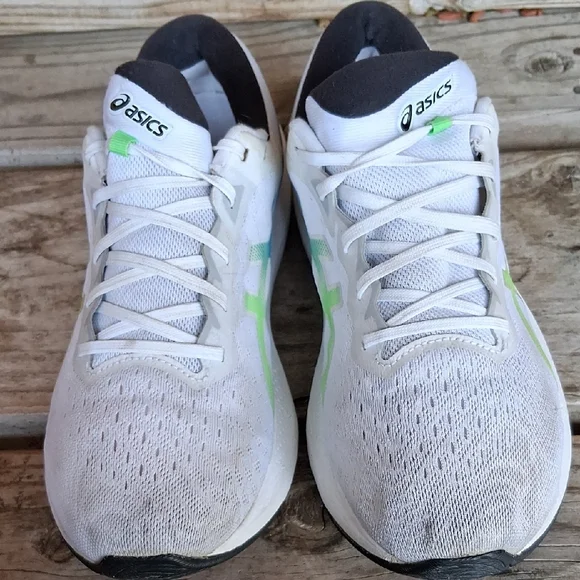 ASICS Gel-Pulse 13 White with Green and Blue Accents - Picture 4 of 10